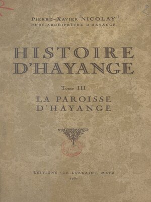 cover image of Histoire d'Hayange (3)